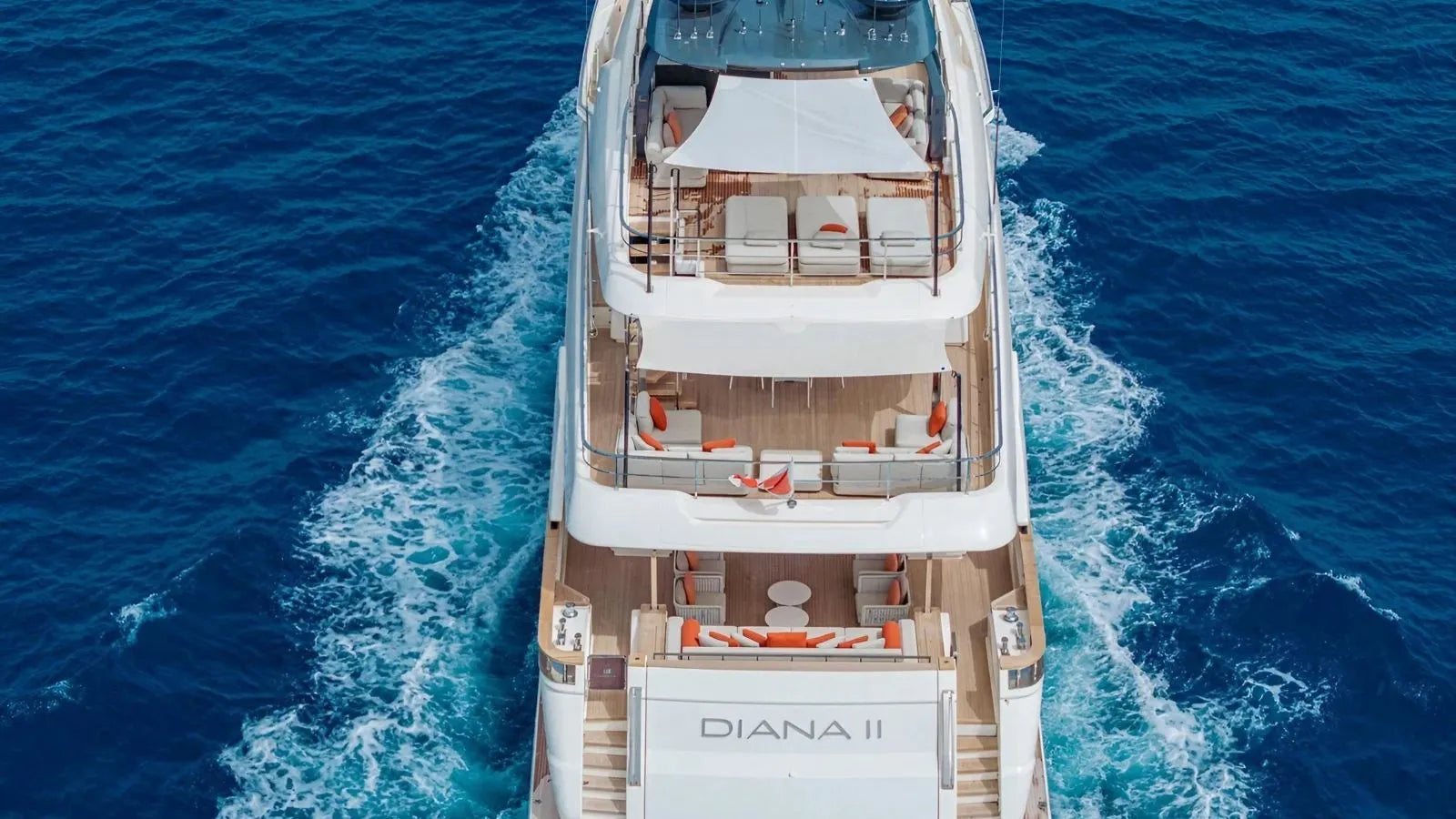 Diana II luxury yacht rental Italian Riviera