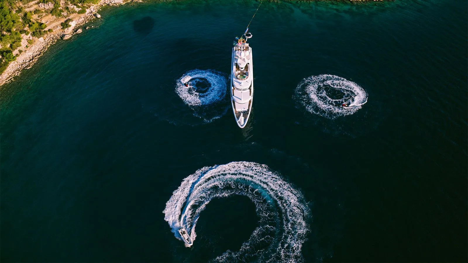 Mega yacht charter with jet ski Nice France