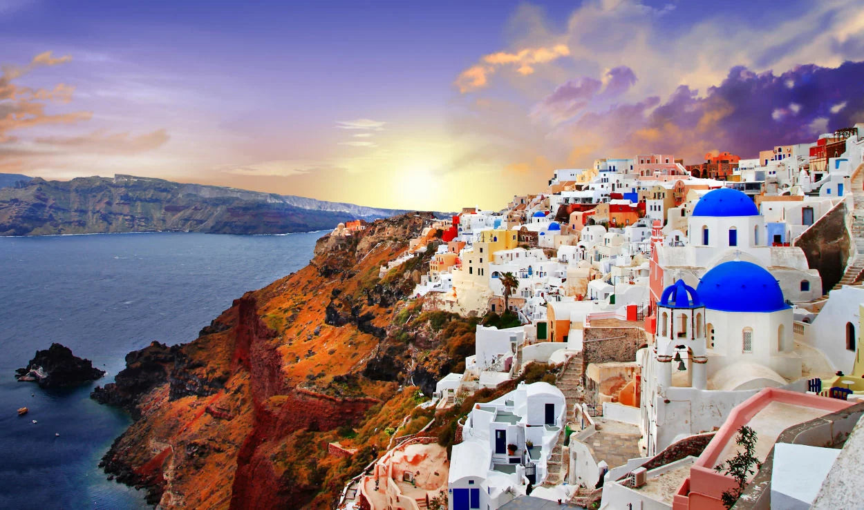 Mega Yacht Charter in Santorini Greece