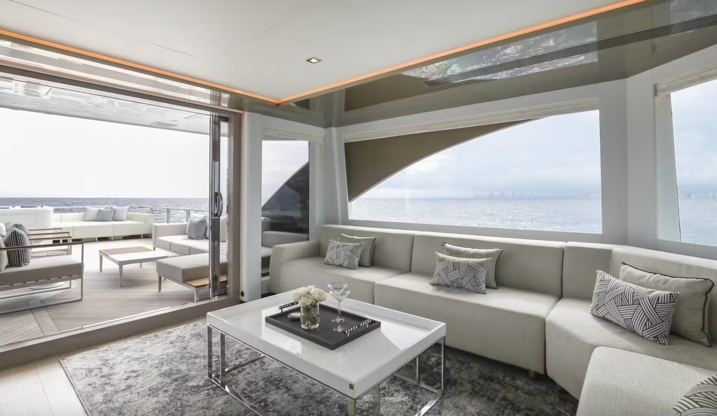 Mega yacht charter with jet ski Caribbean