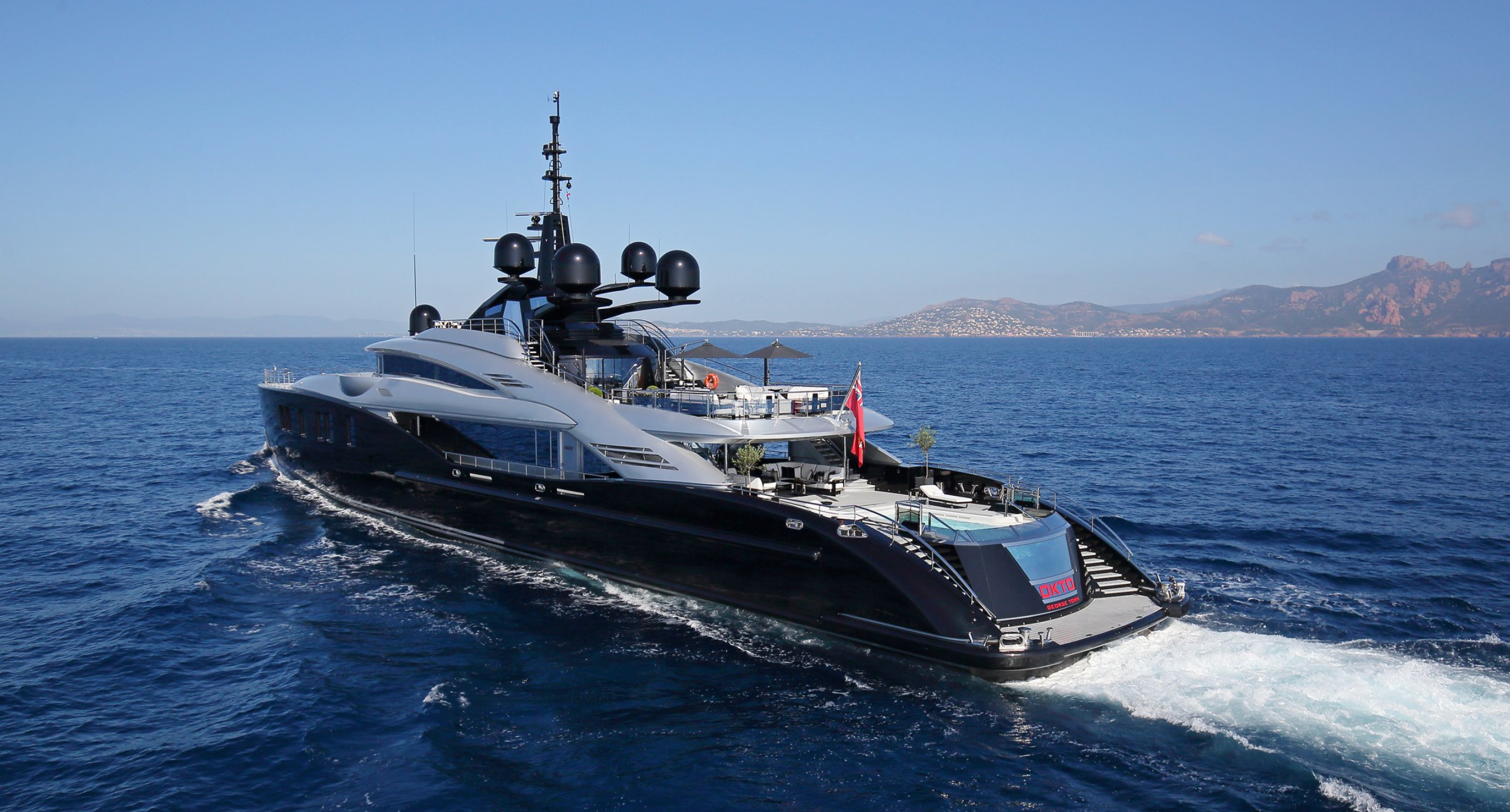 OKTO mega yacht charter St Tropez France