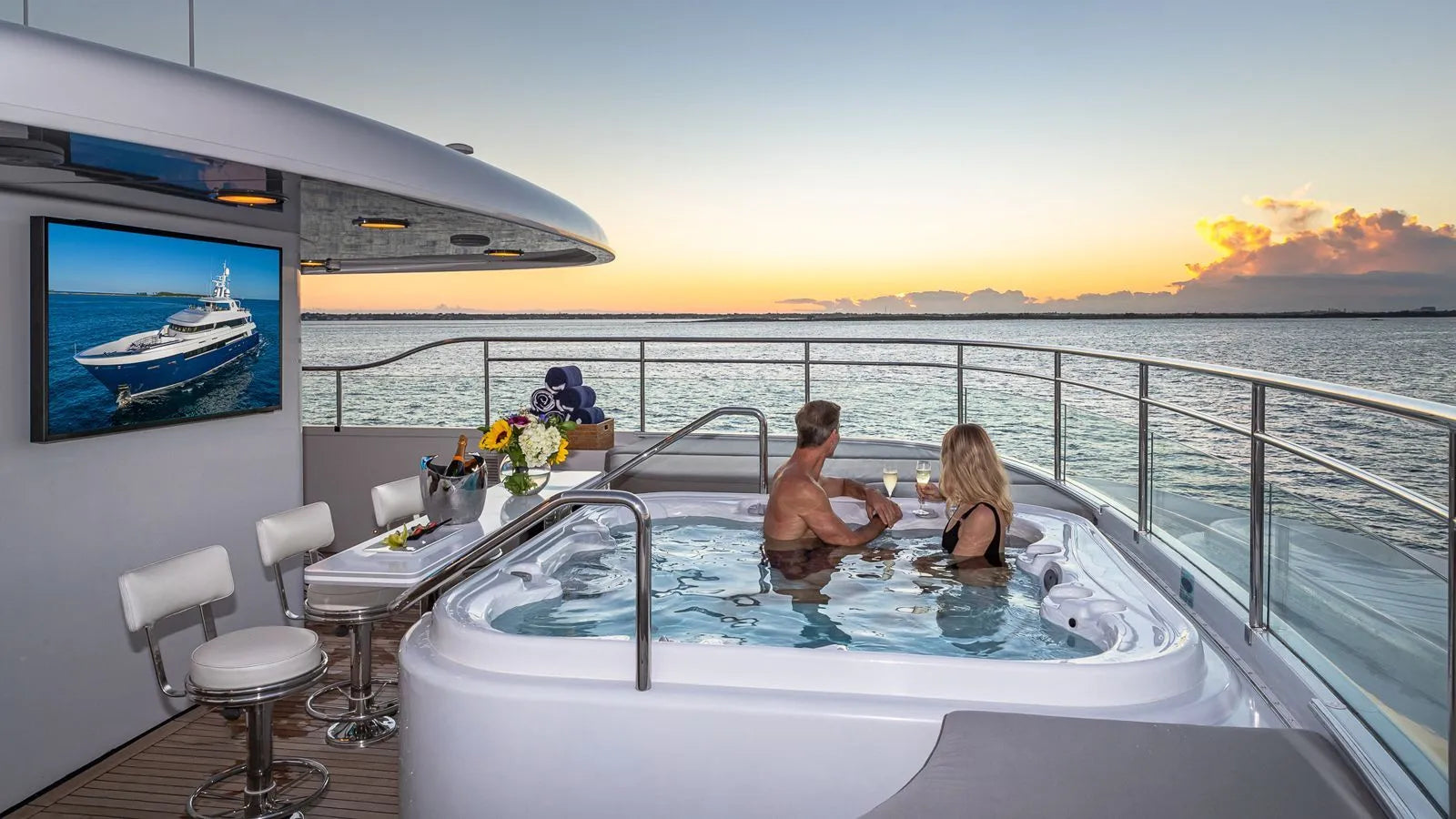 PISCES Amalfi Coast party yacht charter 