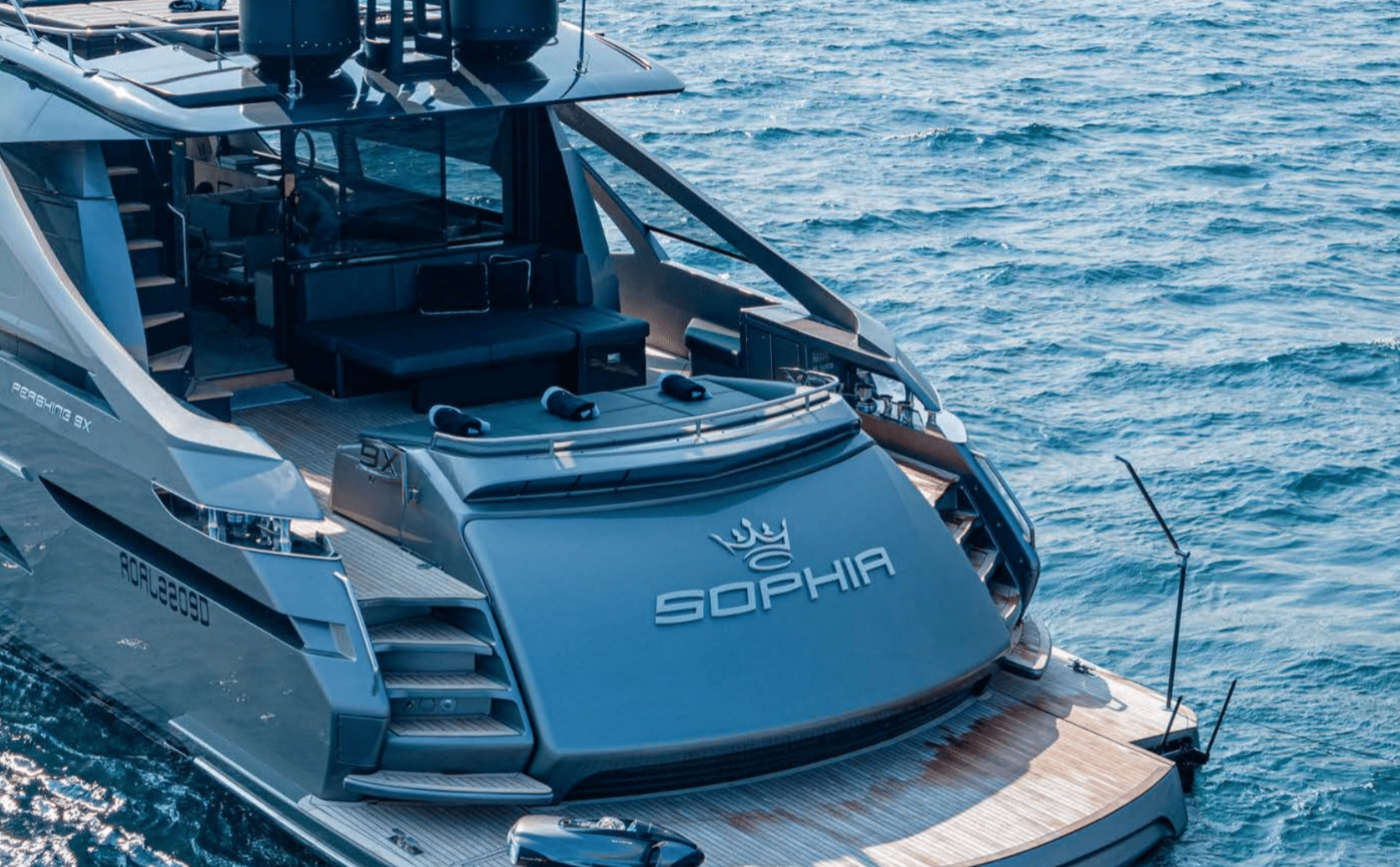 Sophia Naples Italy Mega yacht charter with jet ski 