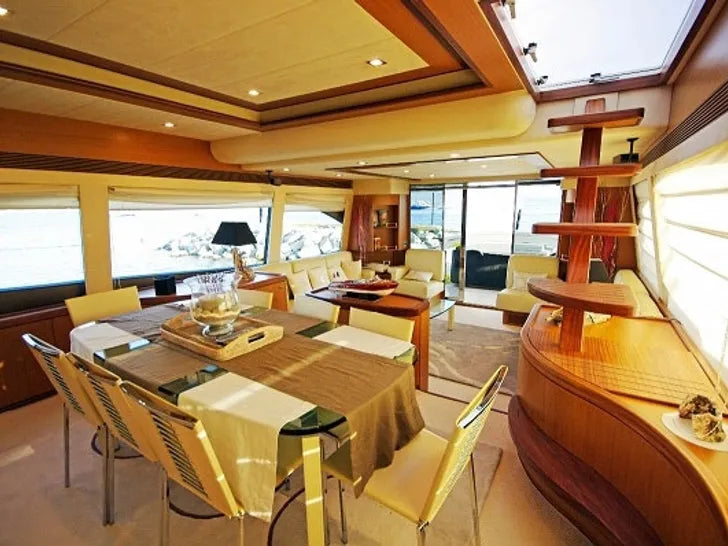 FERRETTI motor yacht charter Mykonos Greece